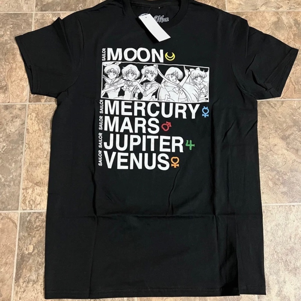 Deadstock Sailor Moon Multi Character Spell-out Tee